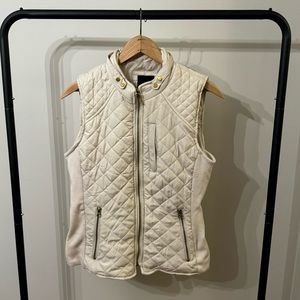 L Me Jane Cream/Ivory Vest with Gold Accents